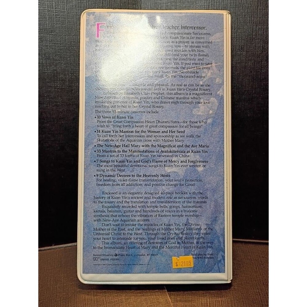 Kuan Yin's Crystal Rosary Devotions Elizabeth Clare Prophet Audio Cassettes - Picture 2 of 5